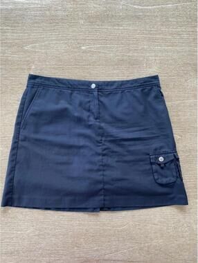 Izod Golf Cool FX Skort Womens Size 10 Black Pockets Stretch Athletic Skirt